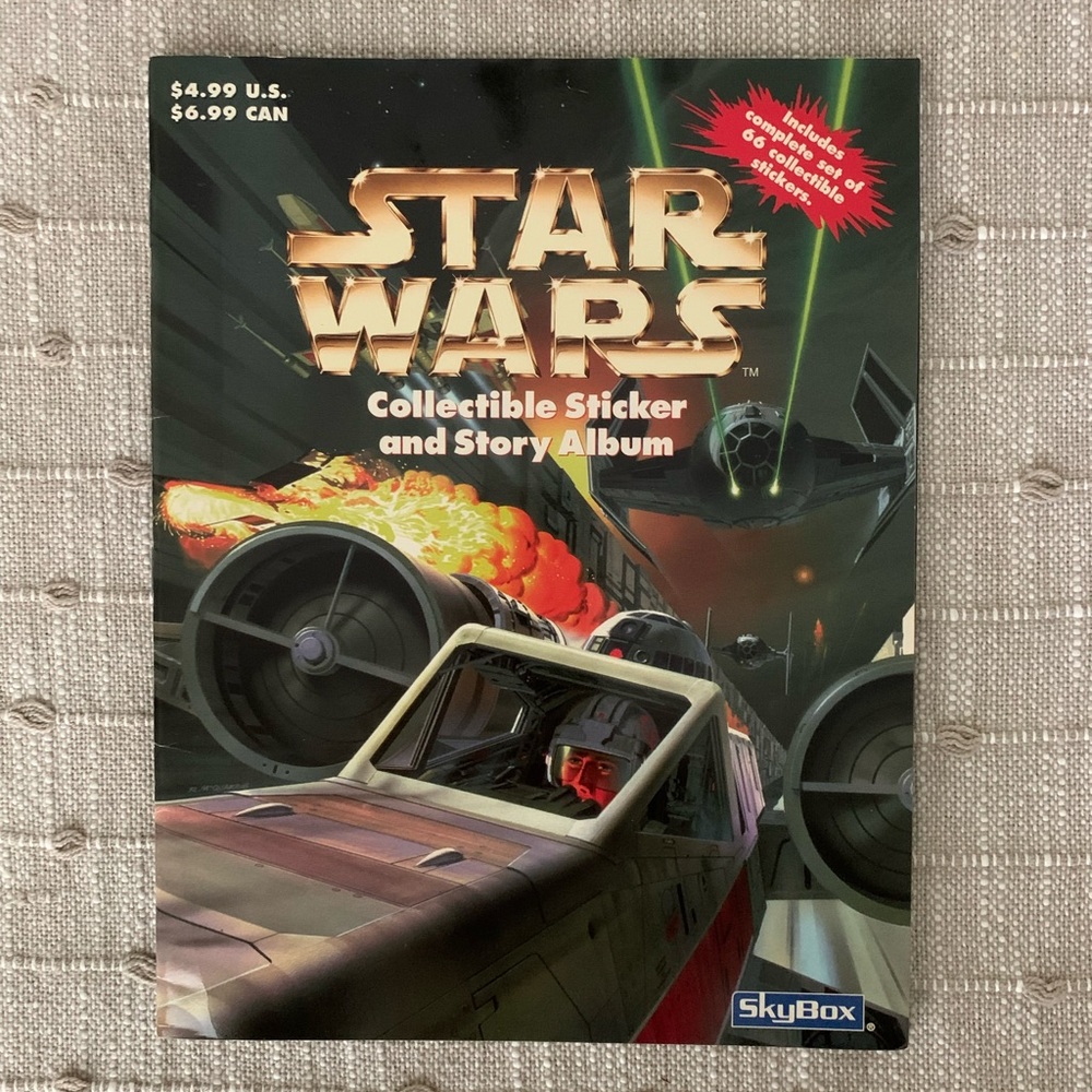STAR  WARS   COLLECTIBLE.  Sticker and story Album. From 1996